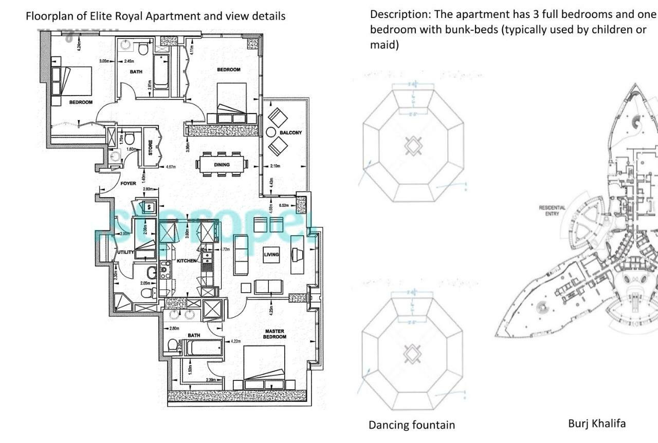 Elite Royal Apartment - Burj Residences T5 | Diamond Dubaj Exteriér fotografie